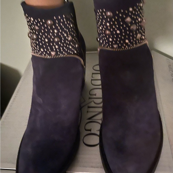 Old Gringo Indigo suede studded bootie - Picture 12 of 16
